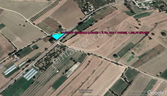 Gelibolu Bayırköy De Köy Asfaltına Cephe 1.226,75 M Kare Tarla