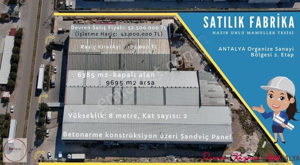 Antalya Organize Sanayi Bölgesi 2.Etap Faal UNLU MAMULLER TESİSİ