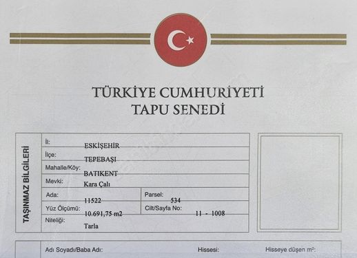 ÖZGÜR DENİZLİ'DEN BATIKENT"TE SATILIK 10.691M2 FIRSAT ARAZİ
