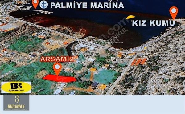 MARMARİS ORHANİYE KIZKUMU DENİZE 150m KÖY İÇİ İMARLI 1095m2 ARSA