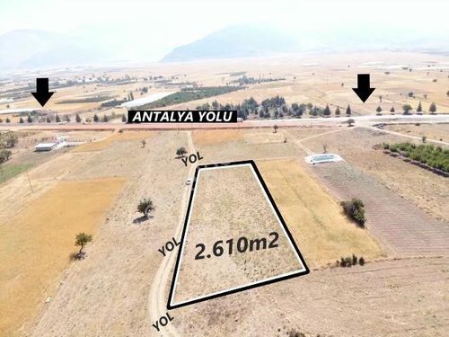  ANTALYA ELMALI ÇUKURELMA MAH'DE ANTALYA ANAYOLUNA 100M MESAFEDE 2.610m2 SATILIK TARLA