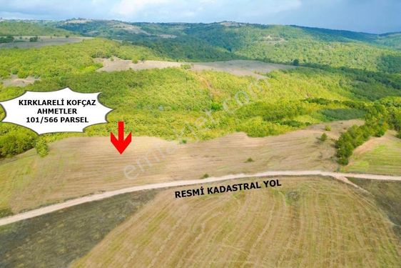  KIRKLARELİ KOFÇAZ AHMETLER KÖYÜNDE YOLA CEPHE SATILIK 592 M2