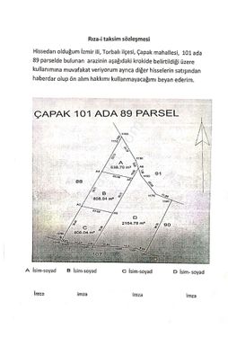 sahibinden çapakta , 800 mt zeytinlik