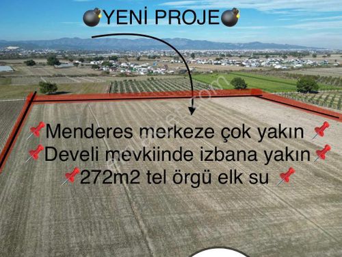  YENİ PROJE 275M2 BRÜT ELEKTRİK SULU TEL ÖRGÜLÜ MENDERES MERKEZE YAKIN MUHTEŞEM BAHÇELER 