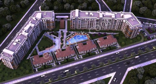  HCP Green Park SİTESİ'nde Havuzlu, Güvenlikli, Lüks, Klimalı 1+1