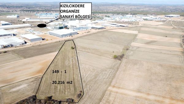 Kızılcıkdere Osb'de Yatırımlık 20.216 M2 Satılık Arazi