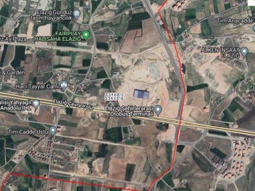  elazığ yeni terminal binası yanında satılık arsa