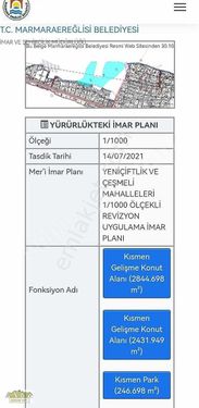 ÇEŞMELİDE İMARLI İFRAZ BEKLEYEN DENİZE400mt MESAFEDE 300 m2 ARSA