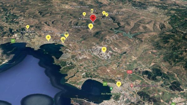  İzmir Aliağa Şakran Hacıömerli'de Satılık Tarla