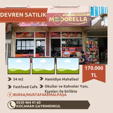 BURSA MUSTAFAKEMAPAŞA HAMİDİYE MAHALLESİNDE OKULLAH VE KAHVELER YANINDA BUFE/FASTFOOD