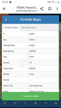 Doğrular emlâk tan didim efelerde satılık villa imarlı arsa