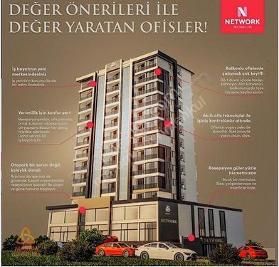 MAREM'den ADLİYE SARAYI KARŞISINDA SATILIK OFİS - NETWORK