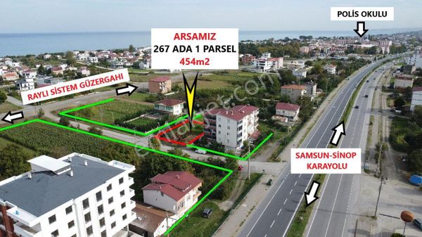  ODAK ARSA OFİSİ'nden ÇATALÇAM'da DENİZE YAKIN 454m2 KÖŞE ARSA