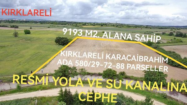  KIRKLARELİ ASILBEYLİ N'JOY GARDEN VE BAĞ EVLERİNE KOMŞU ,YAKIN GELİCEKTE İMARA GİREBİLECEK 9193 M2