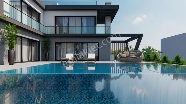  Satılık lüx özel havuzlu ve deniz manzaralı 4+1 villa, Çatalköy. Kyrenia. Teslim Temmuz 2024