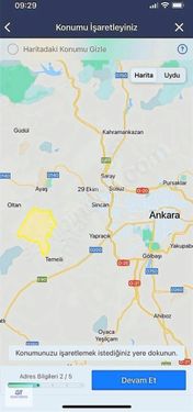Ankara Ayaş'tekke imarlı arsa