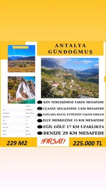  BURSA FİRMAMIZDAN İL DIŞI YATIRIM FIRSATI!! ANTALYA'DA 229 M2