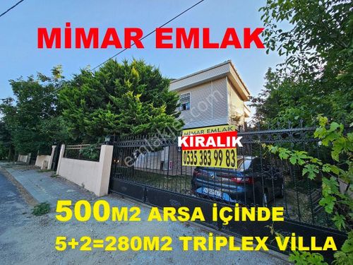 Büyükçekmece Kiralık Villa 500m2 Arsa İçinde 5+2=270m2 Merkezde