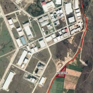 Kırklareli Kızılcıkdere OSB'de 2.Etap SATILIK Sanayi İmarlı Arazi 