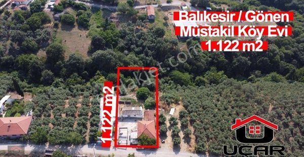 Uçar Emlak'tan Balıkesir/Gönen'de Deniz Manzaralı Köyünde 1.122 m2'lik Bahçeli Müstakil Köy Evi
