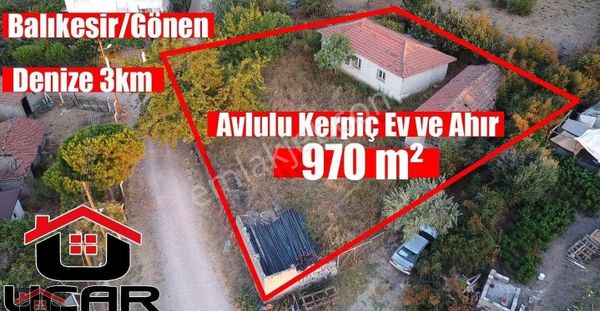 Balıkesir/Gönen'de Denize 3km Yakınlıkta 970 m² Avlulu Kerpiç Ev Ahır