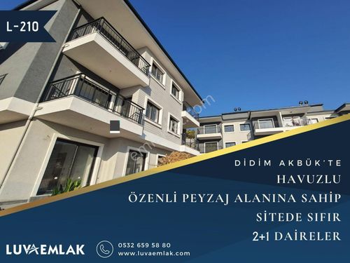  DİDİM AKBÜK'TE HAVUZLU SİTEDE DENİZ VE DOĞA MANZARALI 2+1 DAİRE