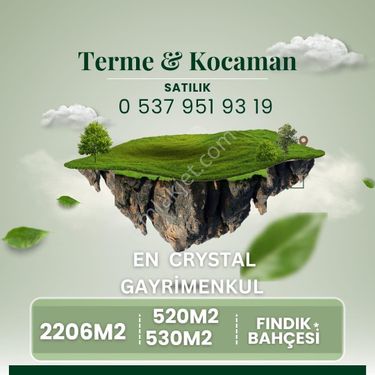 Samsun Terme / Kocaman 3246m2 satılık köy içerisinde fındık bahçesi