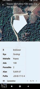 BALIKESİR SINDIRGI KEPEZ 5.609 m2 SATILIK ARAZİ