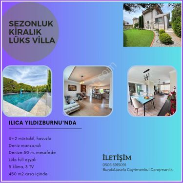 Sezonluk Kiralık Havuzlu Lüks Villa