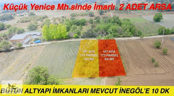 KÜÇÜK YENİCE MAHALLESİ'NDE SATILIK İKİ ADET 641M2 İMARLI ARSA!!