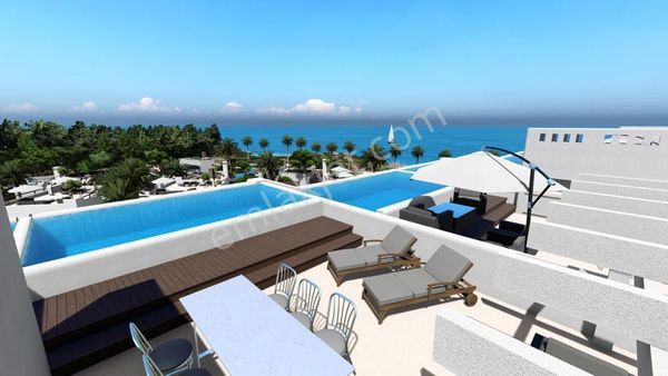 Kuzey Kıbrıs'ın Enves Projesi Mykonos Projesinde Muhteşem Deniz Manzaralı 3+1 Penthouse