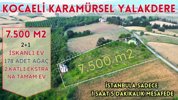 KOCAELİ KARAMÜRSEL YALAKDEREDE İSKANLI EV