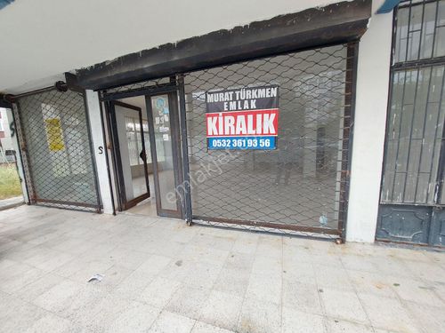 MURAT TÜRKMEN'den SİNCAN Plevne Mah. KİRALIK KÖŞE_BAŞI_Binada ÇİFT Cepheli 100_M2 DÜKKAN