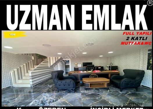 UZMAN EMLAK'DAN İNCİRLİ MH.CADDE ÜZERİNDE 2 KATLI FULL YAPILI WC&MUTFAK OLAN DEVREN DÜKKAN