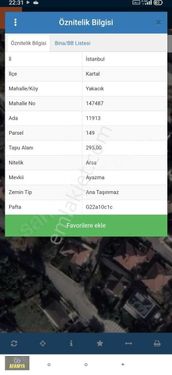 İstanbul kartal yakacık satılık imarlı arsa fırsat kupon