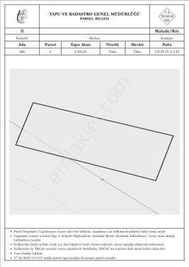  MERKEZ KINDAM MAHALLESİNDE 4.300M2 SATILIK ARSA