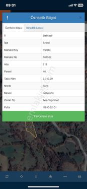 BALIKESİR İVRİNDİ YÜREKLİ MAHALLESİ YATIRIMLIK ARAZİ