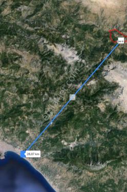 GÜNDOĞMUŞ ALANYA SINIRI YENIKÖYDE ALANYA MERKEZE 1 SAAT MESAFEDE SATILIK 5350 M2 TARLA