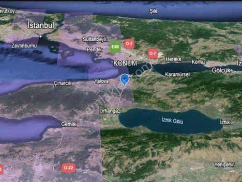 YALOVA ÇİFTLİKKÖY GEBZE - İZMİR OTOYOLU YANINDA SATILIK TARLA