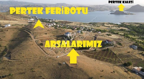 PERTEK DE GÖL MANZARALI 6 ADET İMARLI FIRSAT ARSA