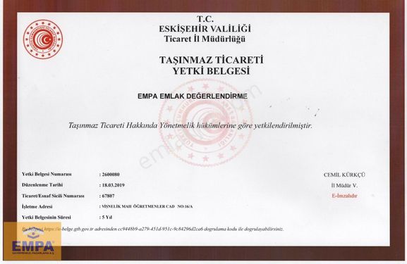 EMPA'dan ESKİ OTOGAR KARŞISINDA TİCARİ İMARLI 100m² HİSSE