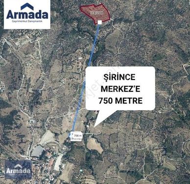 ŞİRİNCE DE MATEMATİK KÖYÜNE 300 METRE MESAFEDE EMSALSİZ ARAZİ