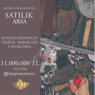  ANTALYA MANAVGAT TAŞAĞIL MAHALLESİ D400 YAKIN KONUMDA 5510 m2 ARSA