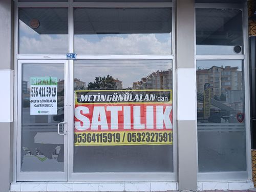 METİN GÖNÜLALAN GAYRİMENKUL'DEN SATILIK CADDE ÜZERİ DÜKKAN