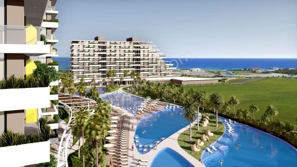 KIBRIS İSKELE'DE GRAND SAPPHİRE BLU YATIRIMLIK 1+1 FIRSAT DAİRE 