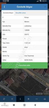 KEMERCİ'DEN LALEBAHÇEDE 1.027M2 İMARLI ARSA!!!