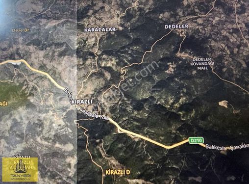 ÇANAKKALE MERKEZ DEDELER KÖYÜNDE 86.000 M2 SATILIK TARLA