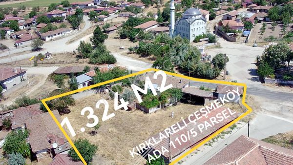  KIRKLARELİ ÇEŞMEKÖY 1324 M2 ARSA ÜZERİNDE KÖY EVİ, DÜKKAN VE AHIRLARI TAMAMI 2 MİLYON 200 BİN TL