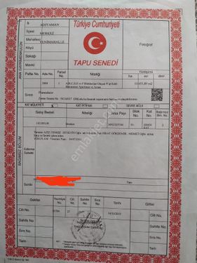 YENİ MAHALLEDE SATILIK YERİNDEN DÖNÜŞÜMLÜ ARSA PAYI