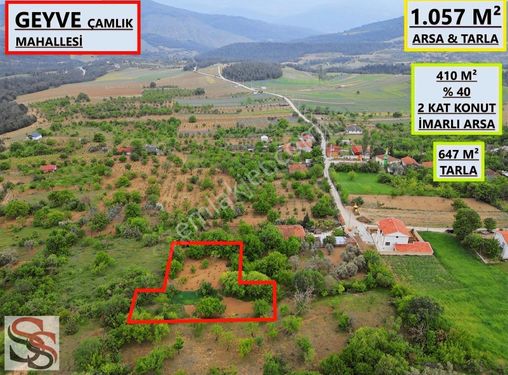 GEYVE ÇAMLIK MAH. MUHTEŞEM KONUMDA 1.057 M² ARSA VE TARLA